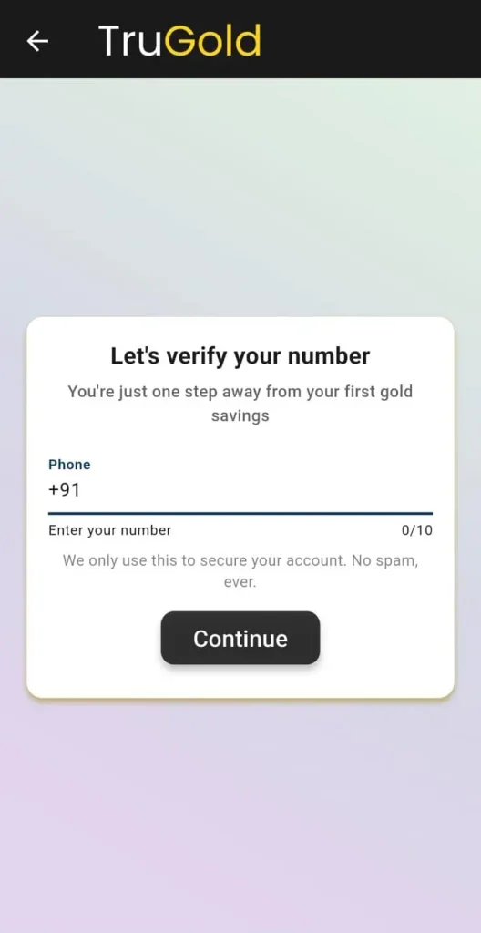 TruGold-App-Signup